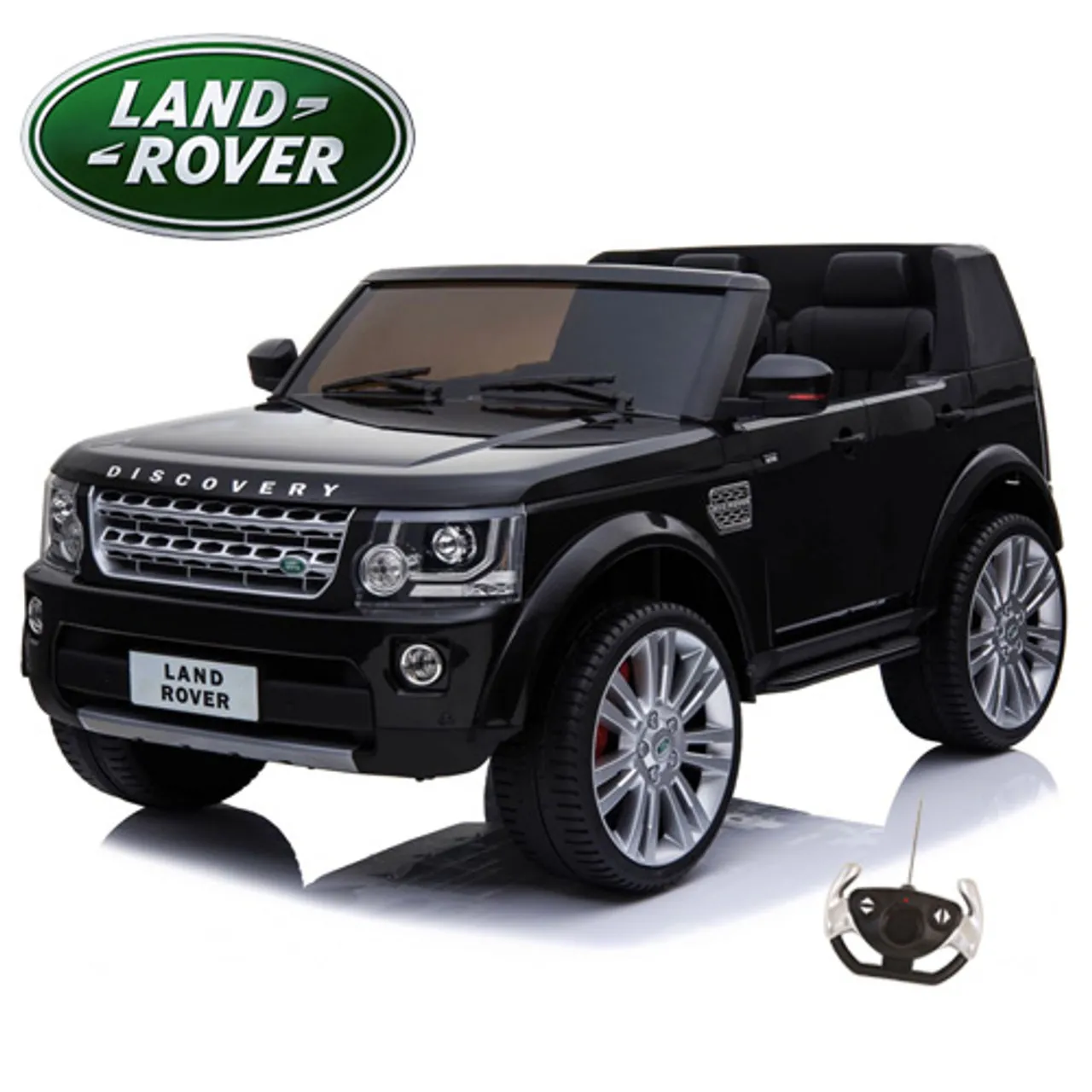 2 Seater Kids Black 12v Land Rover Discovery Jeep