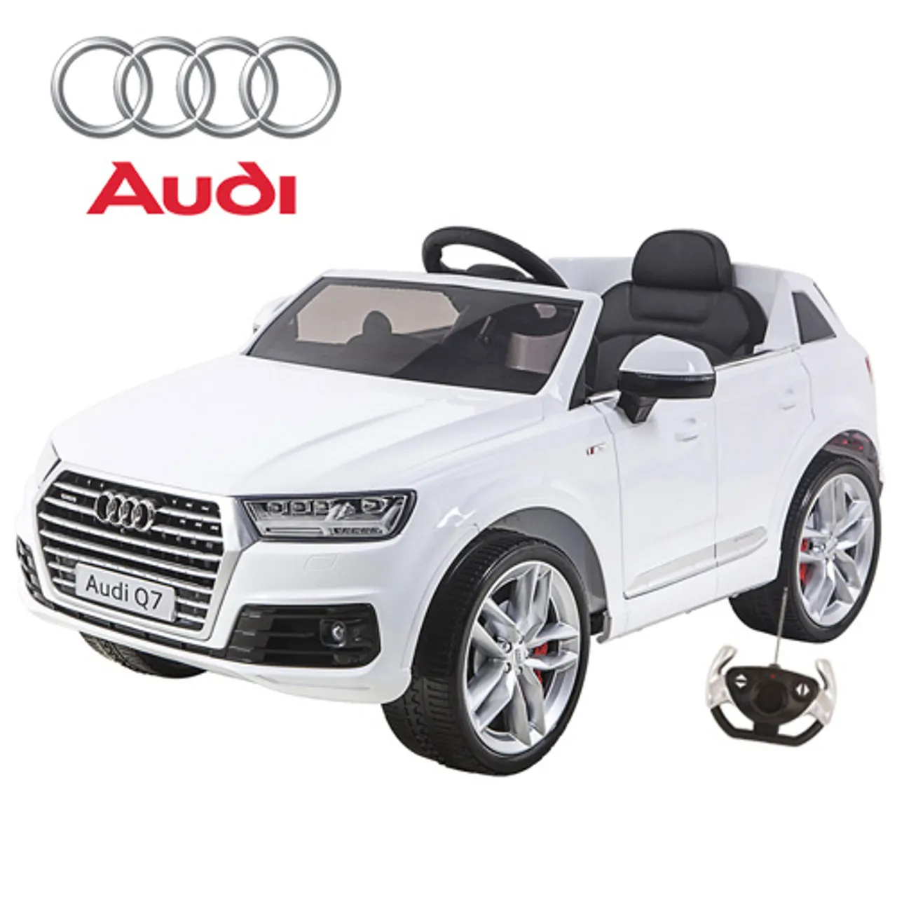 New Shape Official Audi Q7 Kids 12v Ride On Jeep with Remote