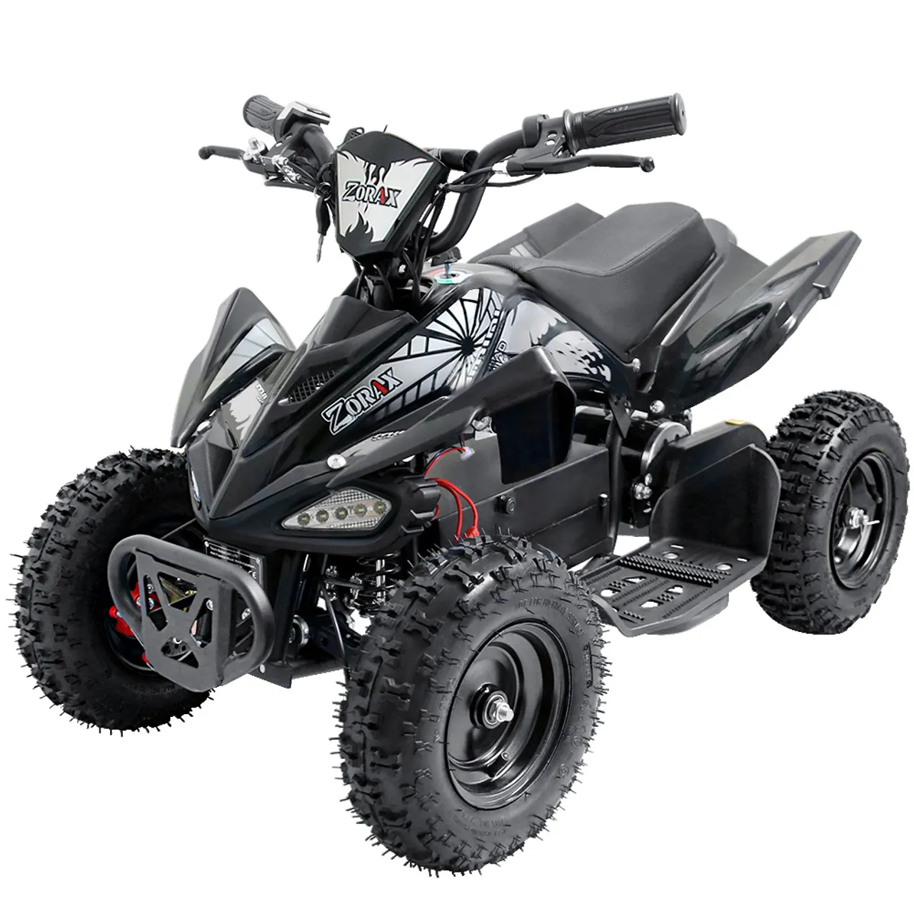 Kids White 36v Rechargeable Electric Powered Quad Bike Age 8+