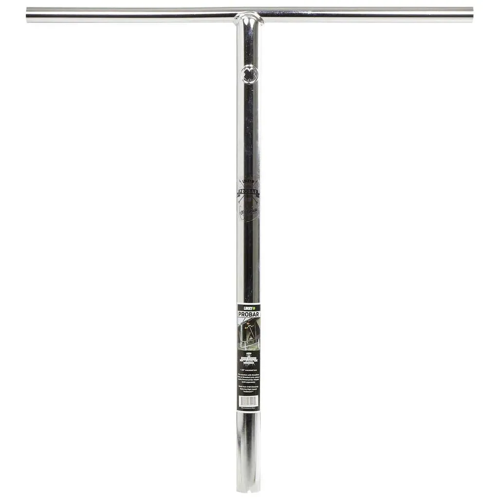 Lucky Pro Wide SCS Scooter Handle Bars - Chrome 660mm