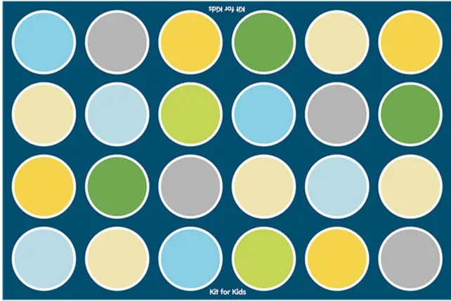 Lake Circles Rectangular Placement 3x2m Carpet