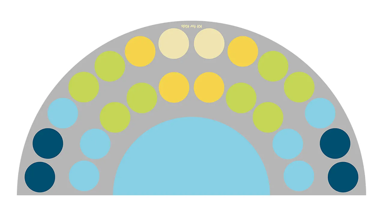 Lake Large Semi Circle Placement 4x2m Carpet