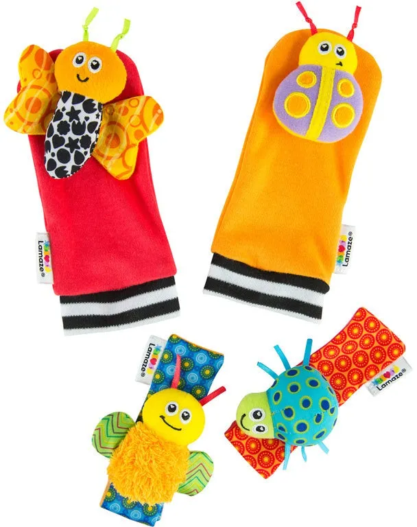 Lamaze Gardenbug Wrist Rattle Footfinder Set
