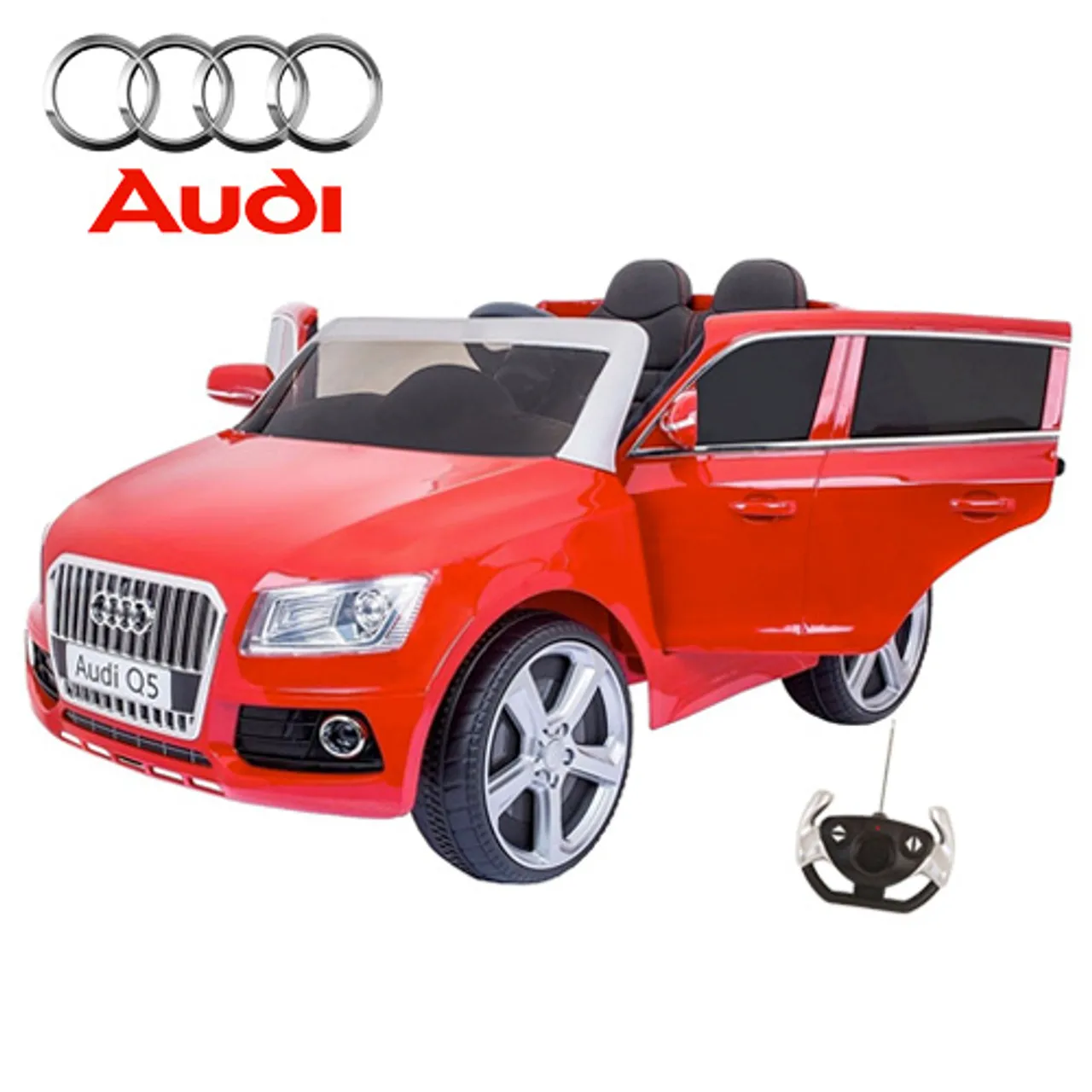 Licensed Audi Q5 Elite 12v Kids SUV Leather Seat & Rubber Tyres