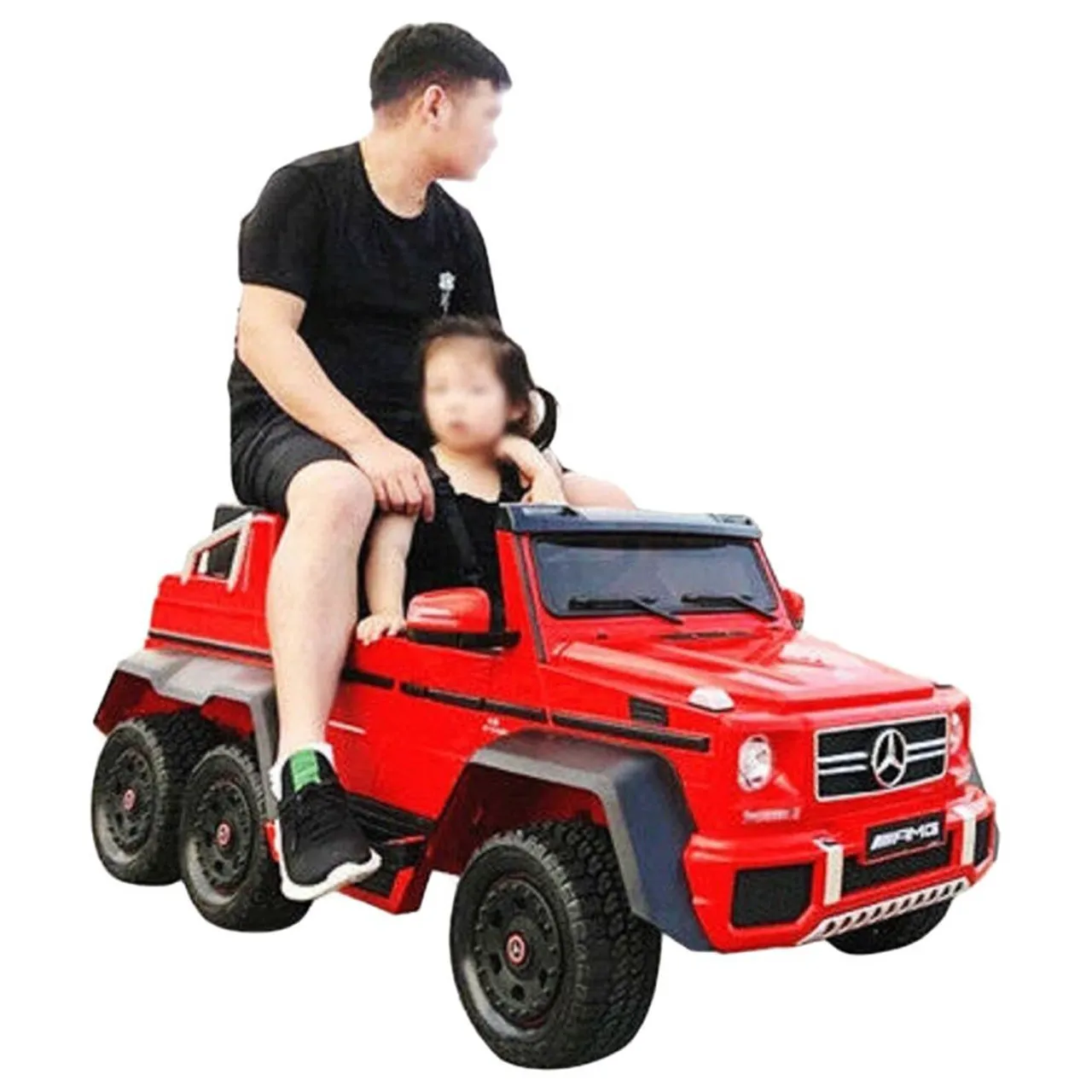 Kids & Adult 6x6 Official Mercedes G63 Red Ride On 12v Wagon