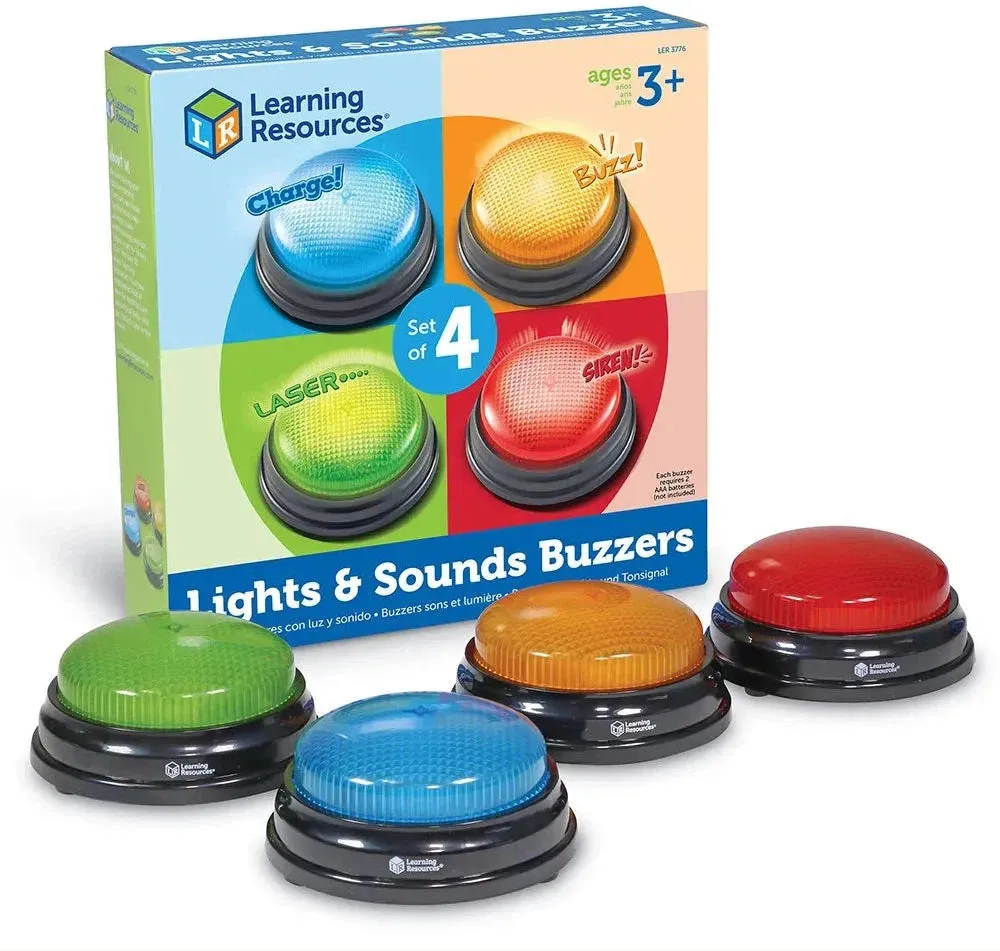 Lights and Sounds Buzzers (Set of 4)