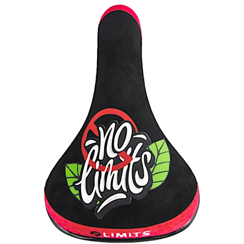 Mafiabike No Limits Patch BMX Seat - Black/Red