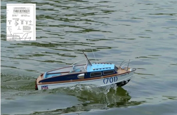 Fairey Huntress Model Boat Plan