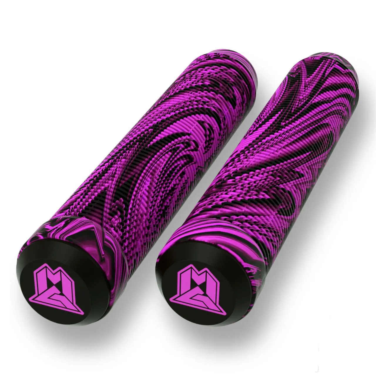 MGP 180mm Swirl Grind Scooter Grips - Pink/Black