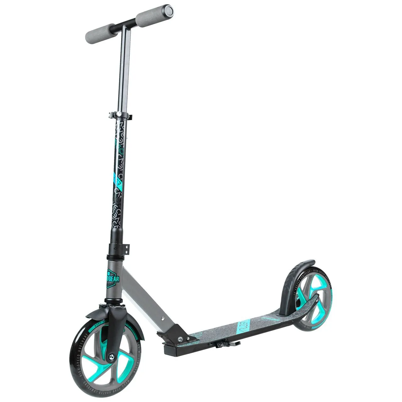 Madd Gear Carve Kruzer 200 Folding Scooter - Grey/Teal