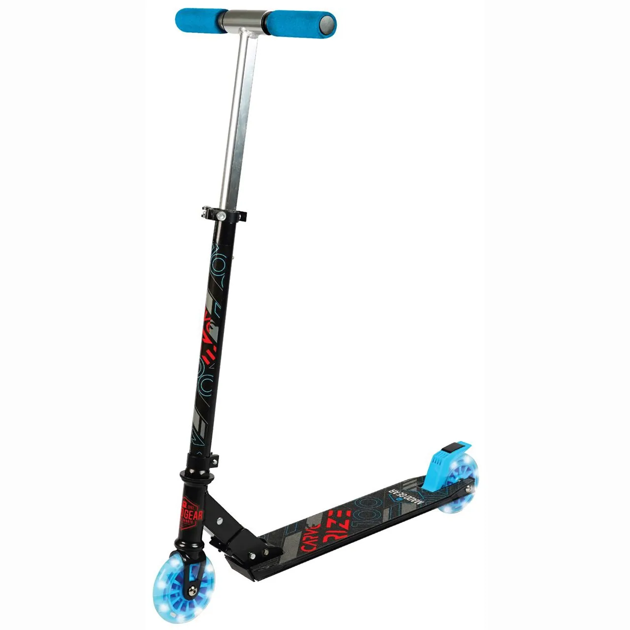 Madd Gear Carve Rize Folding Scooter - Black/Blue