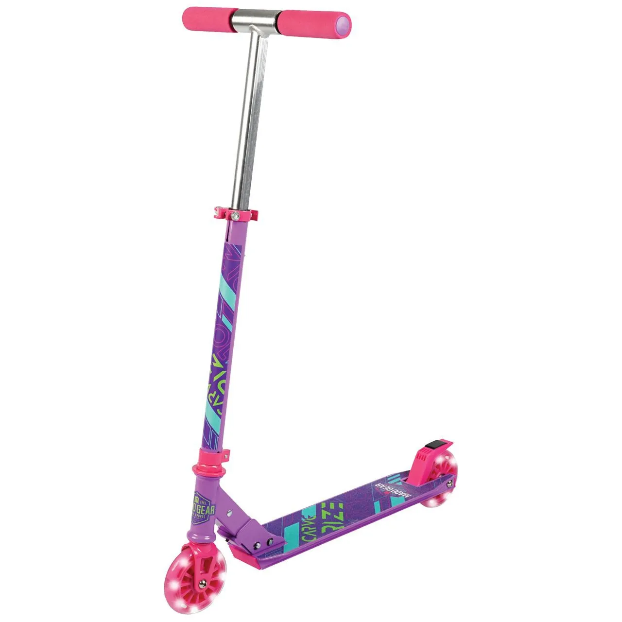 Madd Gear Carve Rize Folding Scooter - Purple/Pink
