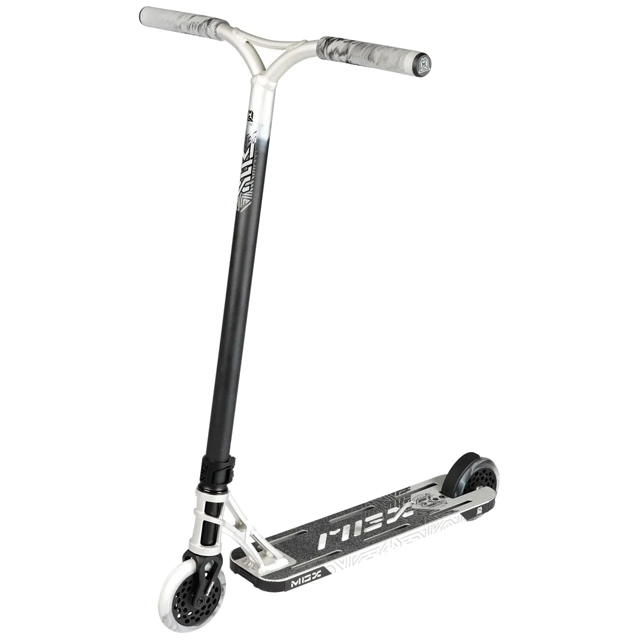 MGP MGX E1 Extreme 5.0'' Stunt Scooter - Silver/Black