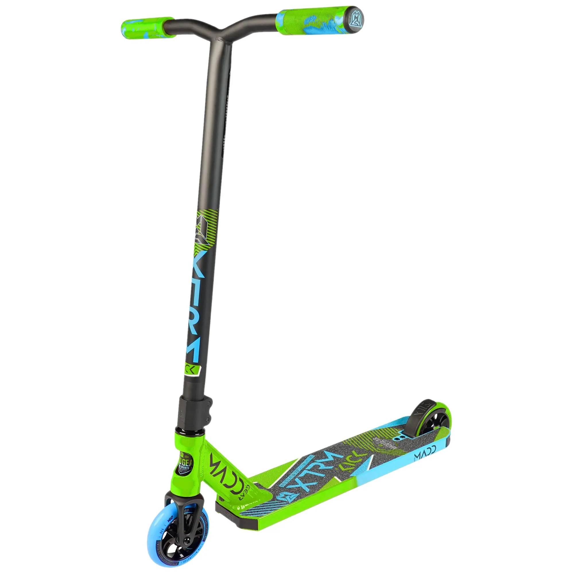 Madd Kick Extreme V5 Stunt Scooter - Lime/Blue
