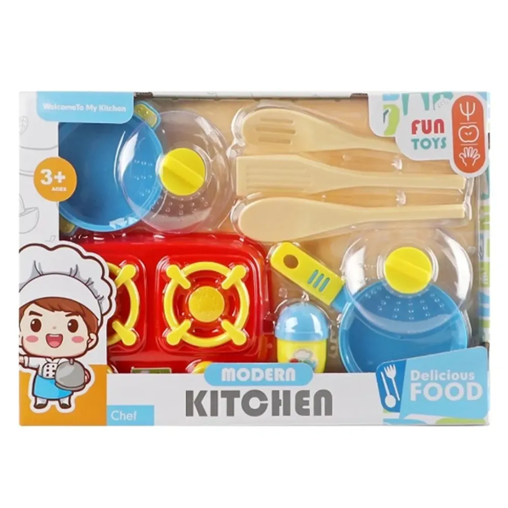 Modern Kitchen Pretend Play Toy Set