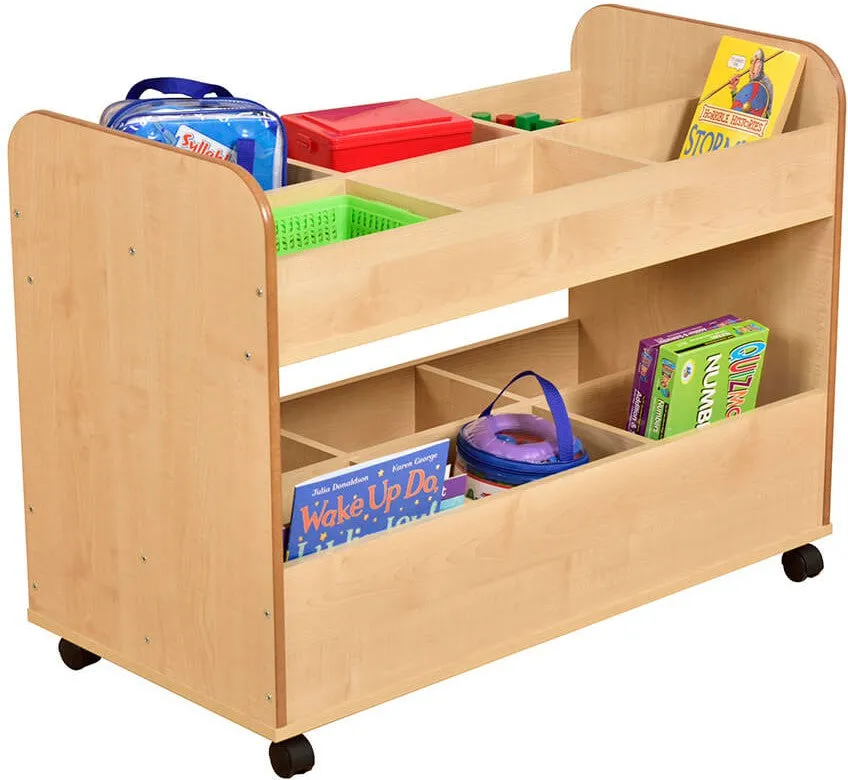 Maple Mobile Double Decker Storage