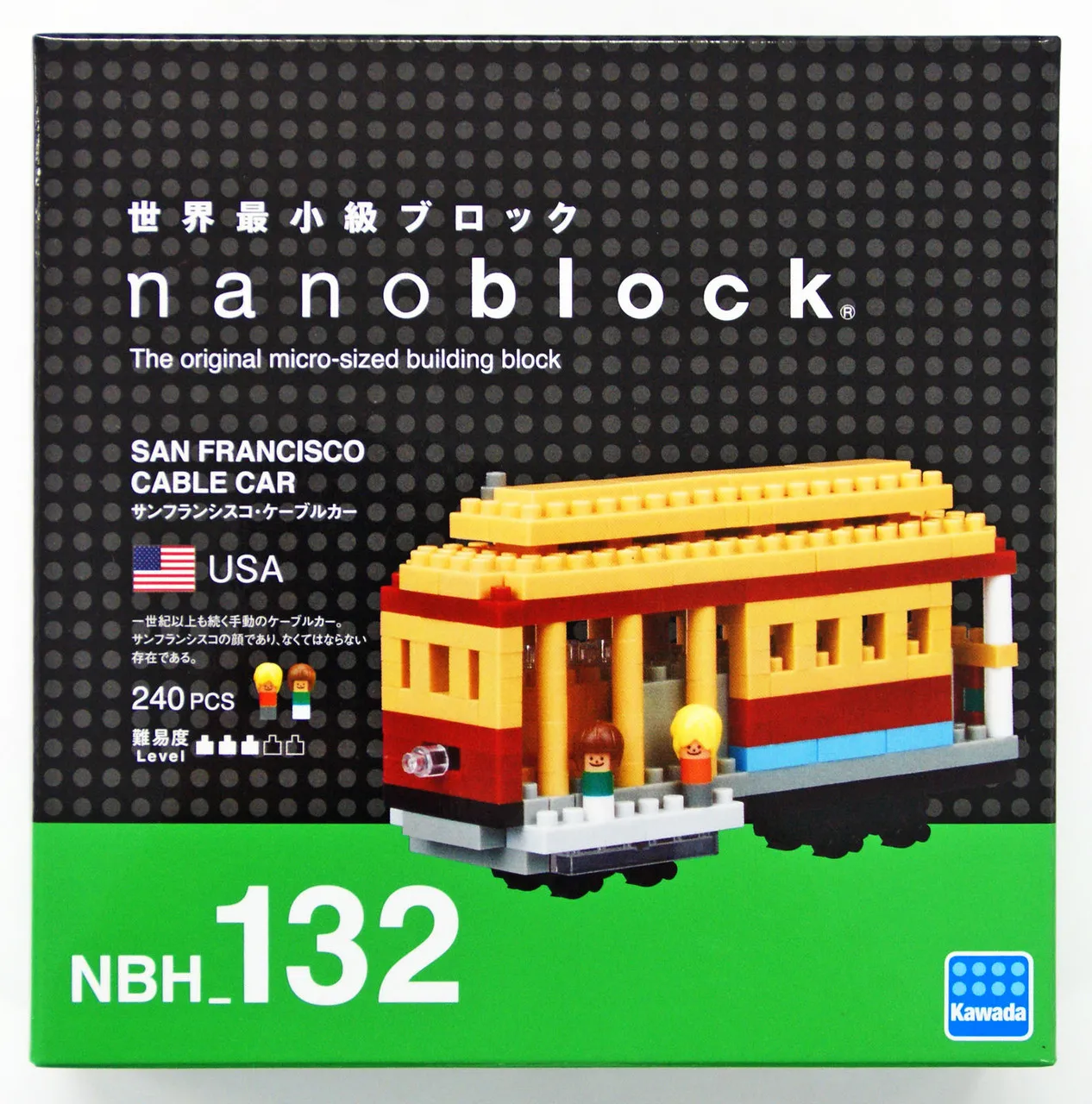 Kawada NBH-132 nanoblock San Francisco Cable Car