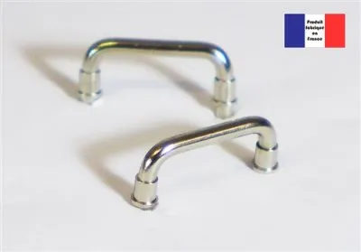 CAP Maquettes Riva Nickle Plated U Shape Handles 18mm 1:10 Scale