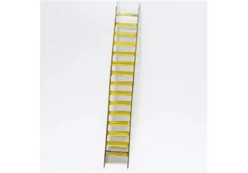 CAP Maquettes Angled Rung Companionway ladder 12 x 110mm Long Brass