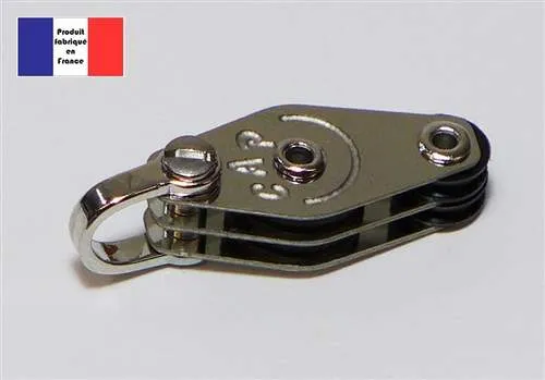 Ballraced Shackle Double Block with Fiddle 10mm - Nylon Series