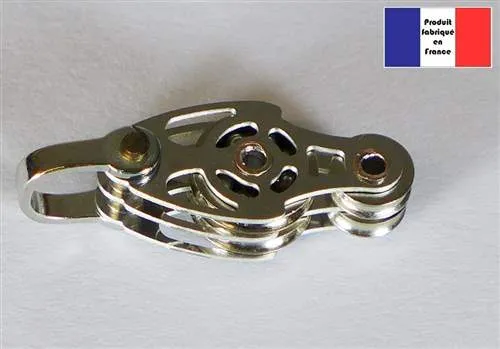 Race Type Ballraced Shackle Double Block with Fiddle 10mm