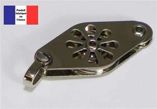 Ballraced Shackle Block with Fiddle 15mm - Tempest Metal Series