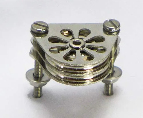 Ballraced Double Cheek Block 15mm - Tempest Metal Series