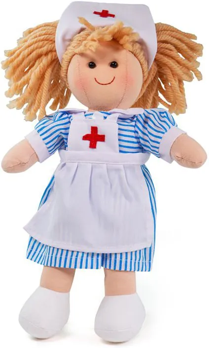 Nancy Nurse Rag Doll - Soft and Cuddly Toy