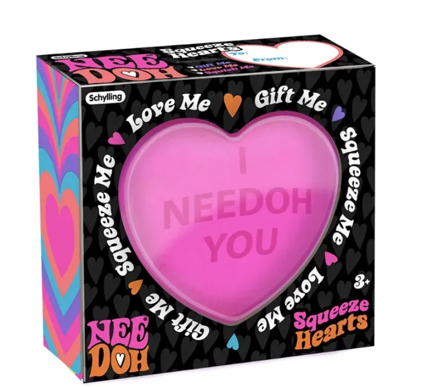 Needoh Squeeze Heart Fidget Squish Toy