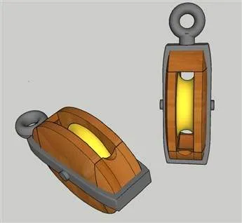 CAP Maquettes Ancient single blocks with ring in resin 8 mm (10)