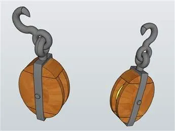 CAP Maquettes Ancient single blocks with hook in resin 8 mm (10)