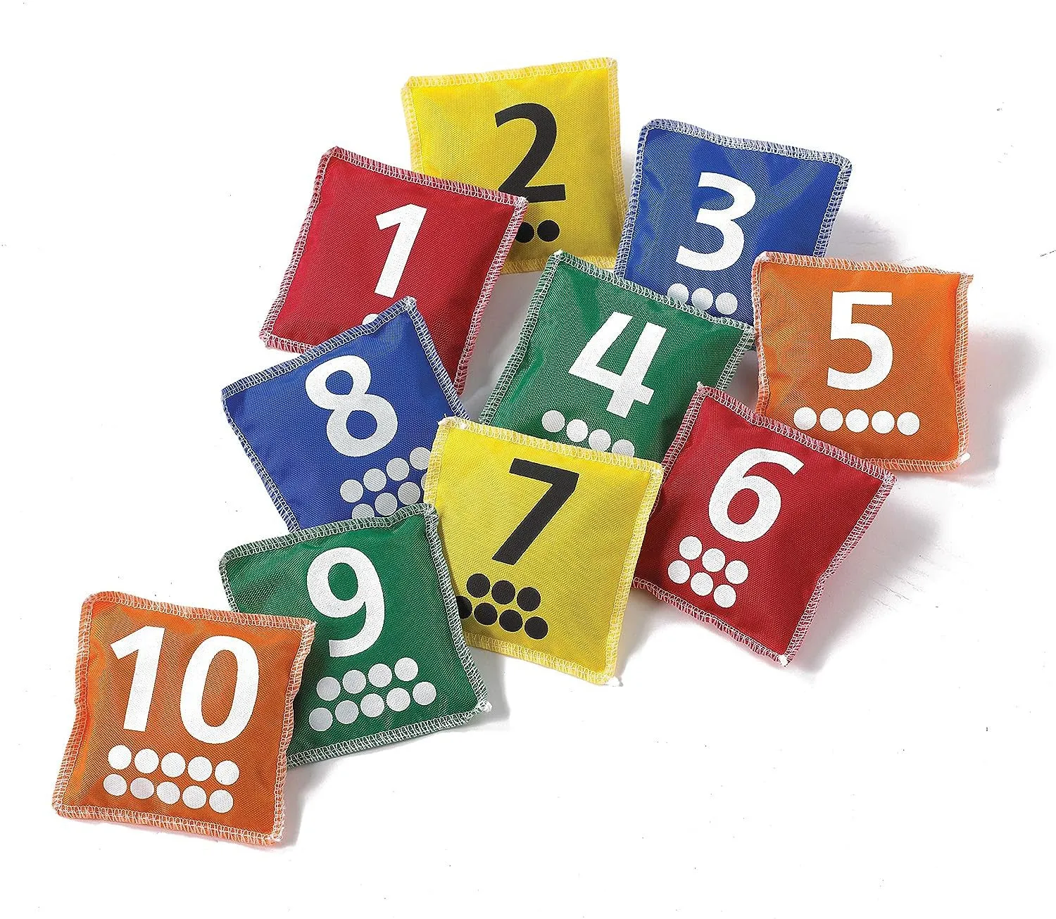 Number Bean Bags Pk10 - Help Children Recognise and Order Numbers