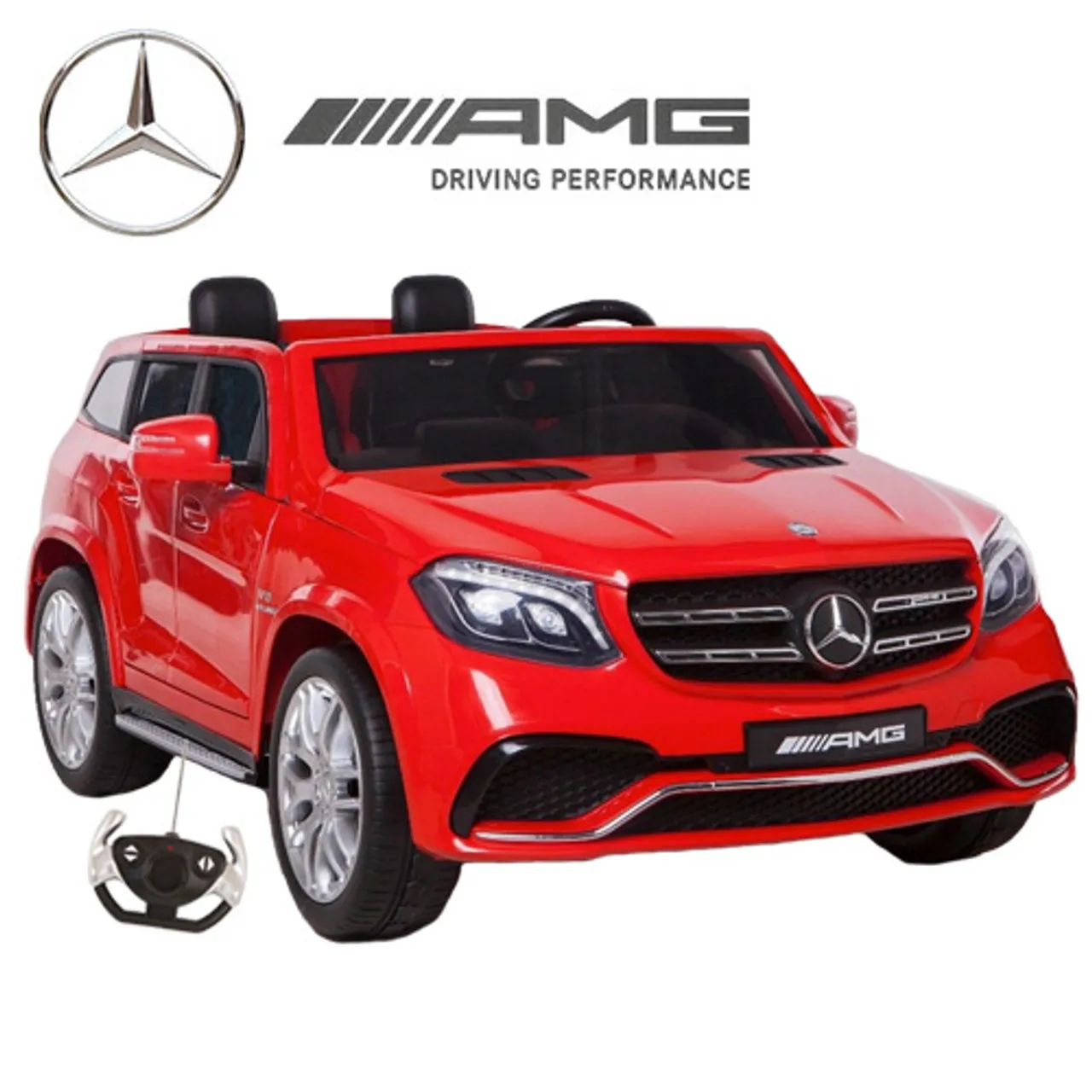Official Mercedes GLS Large Two Seater Kids Red Jeep