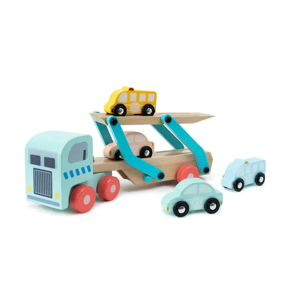 Owl & Fox Wooden Vehicle Transporter