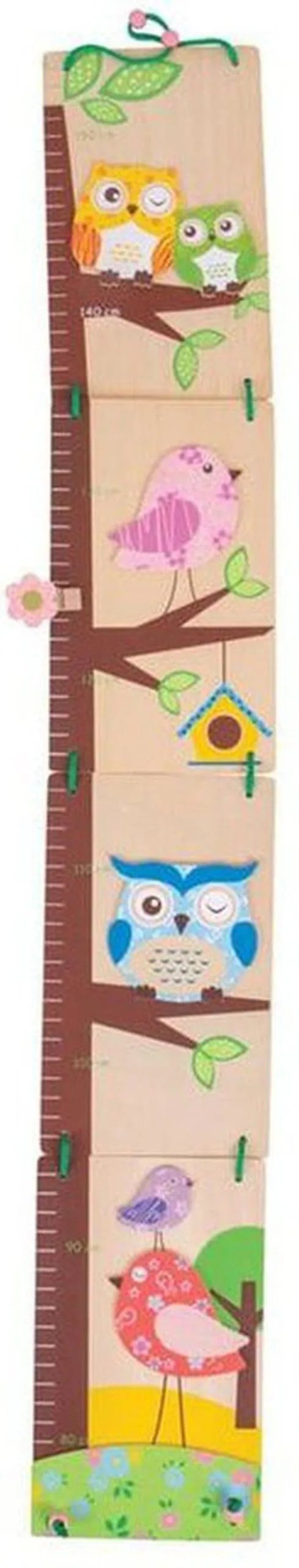 Owl Wooden Height Chart