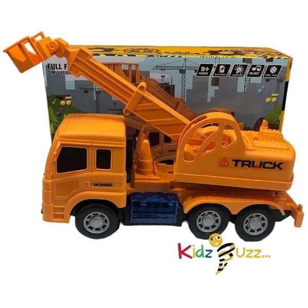 Action Power Truck Toy With Light & Sound Effects
