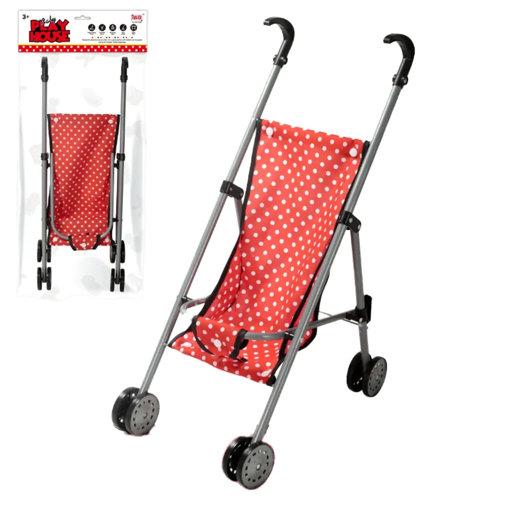 Play House Toy Doll Push Along Stroller Buggy Pram