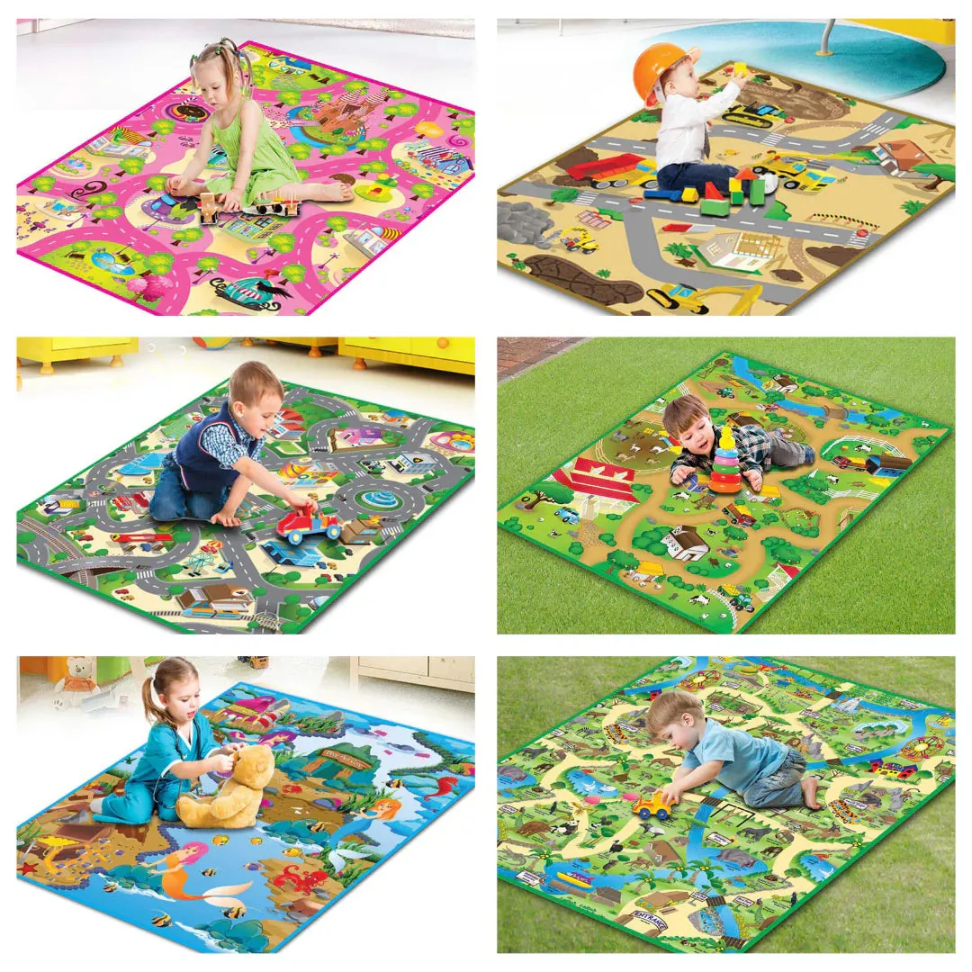 Set of Large Play Mats (120 x 100cm) Set of 6