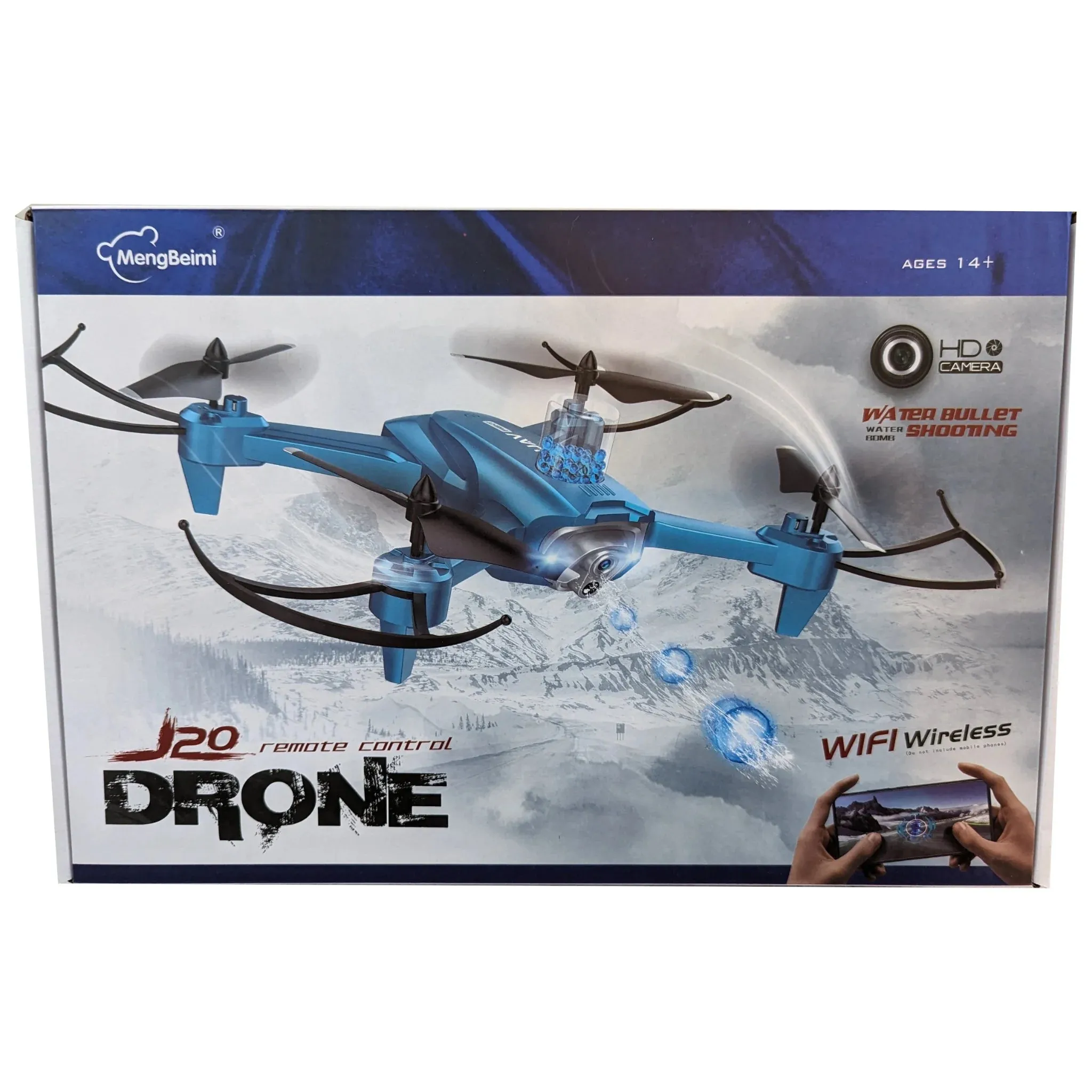 4 Axis Drone with Gel Blaster Launcher & HD Camera