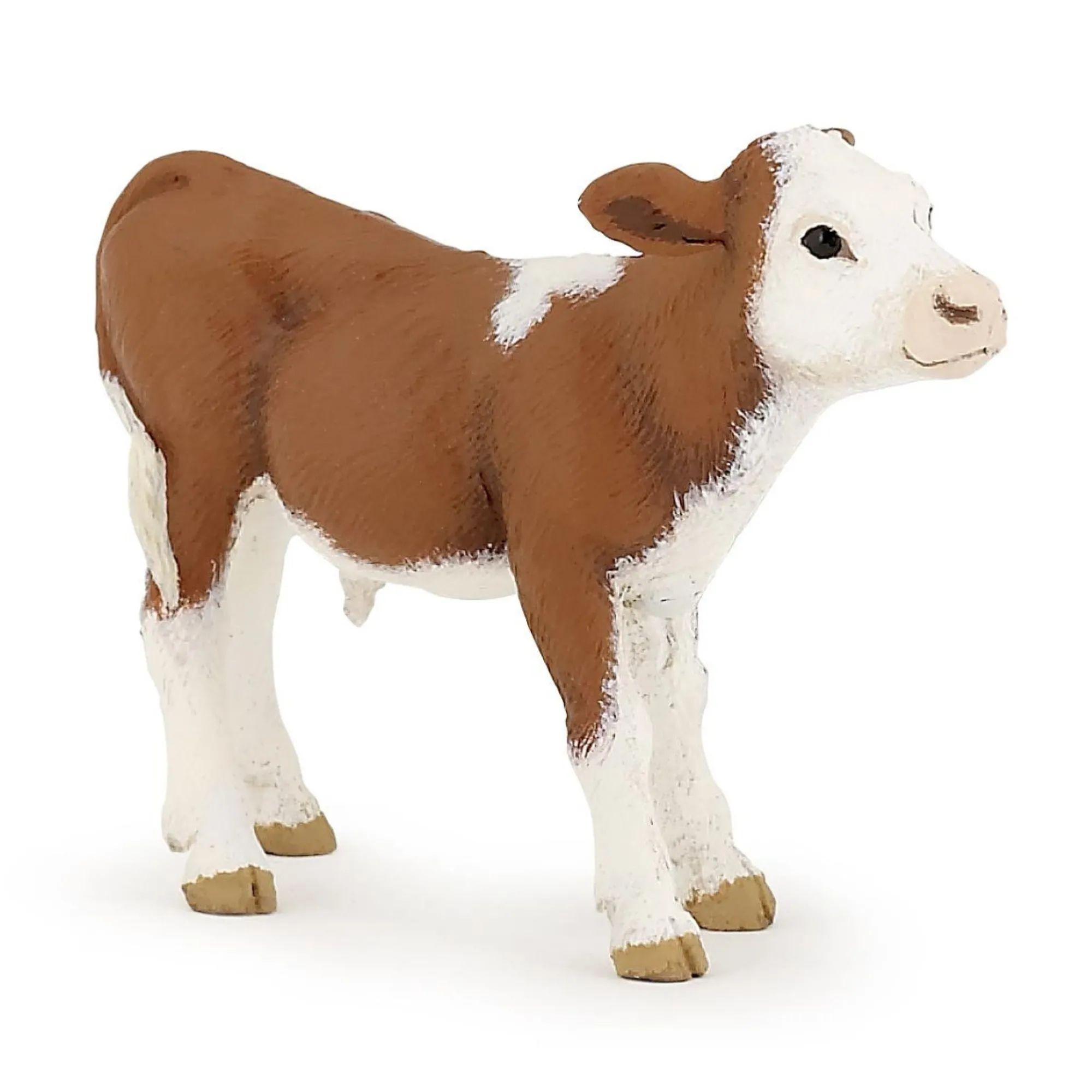 Papo Brown & White Simmental Calf