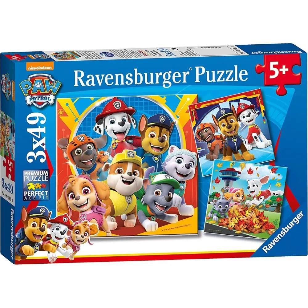 Paw Patrol 3 x 49 Piece Jigsaw Puzzle