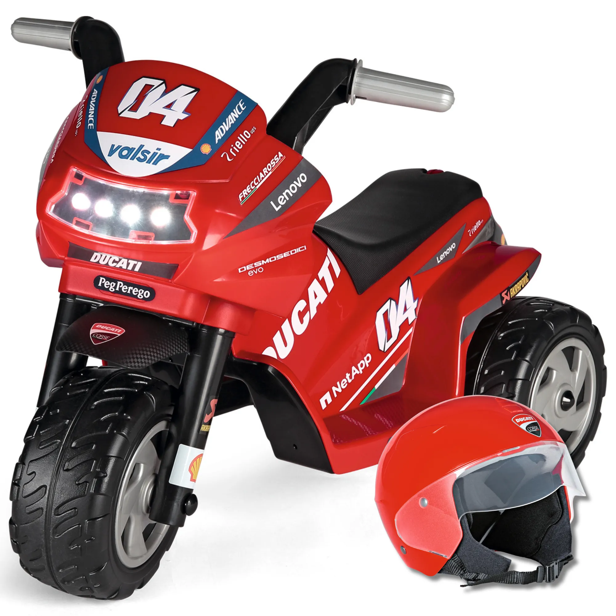 Mini Ducati Electric Motorbike with Helmet