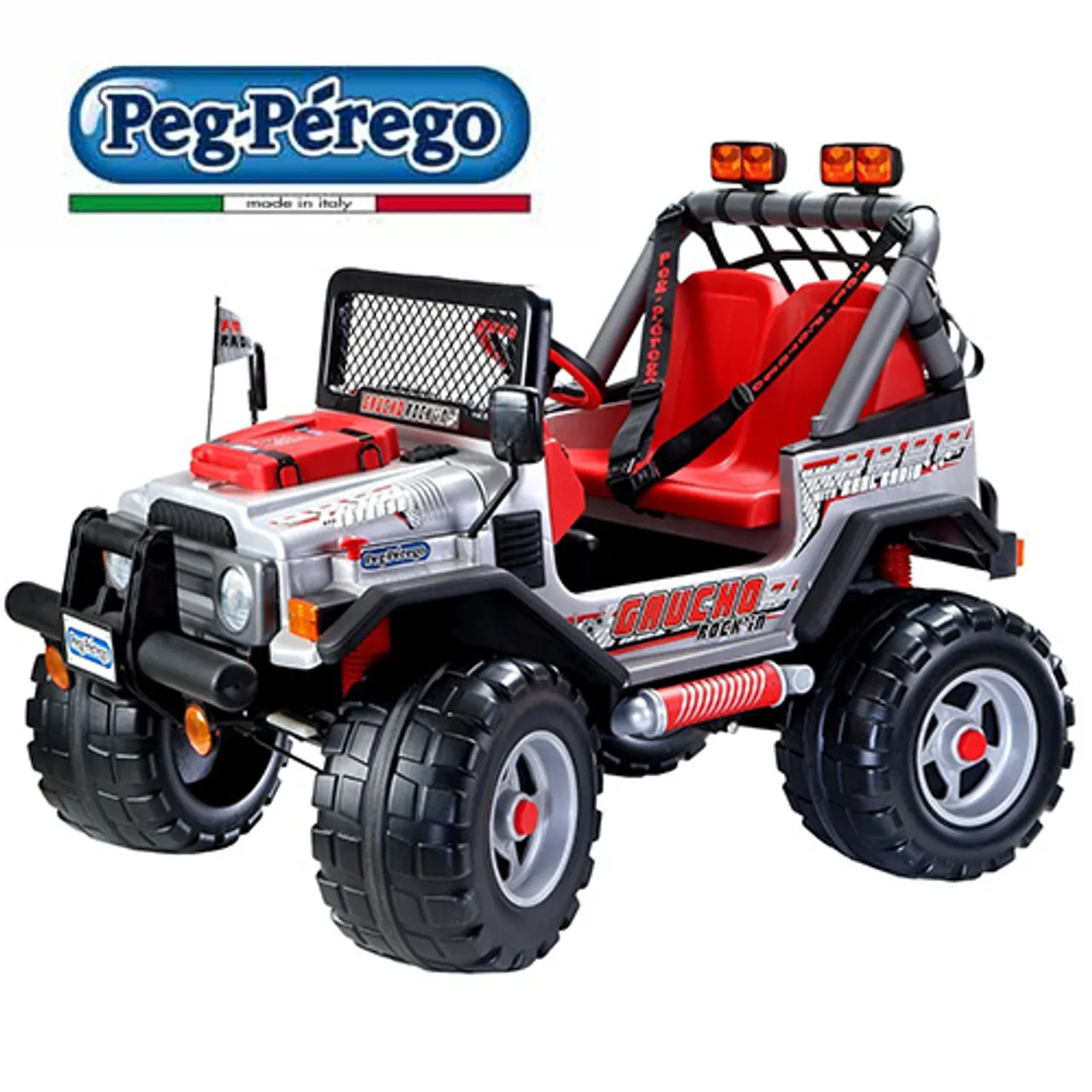 Peg Perego Rocky Premium Kids 12v Ride On SUV Jeep