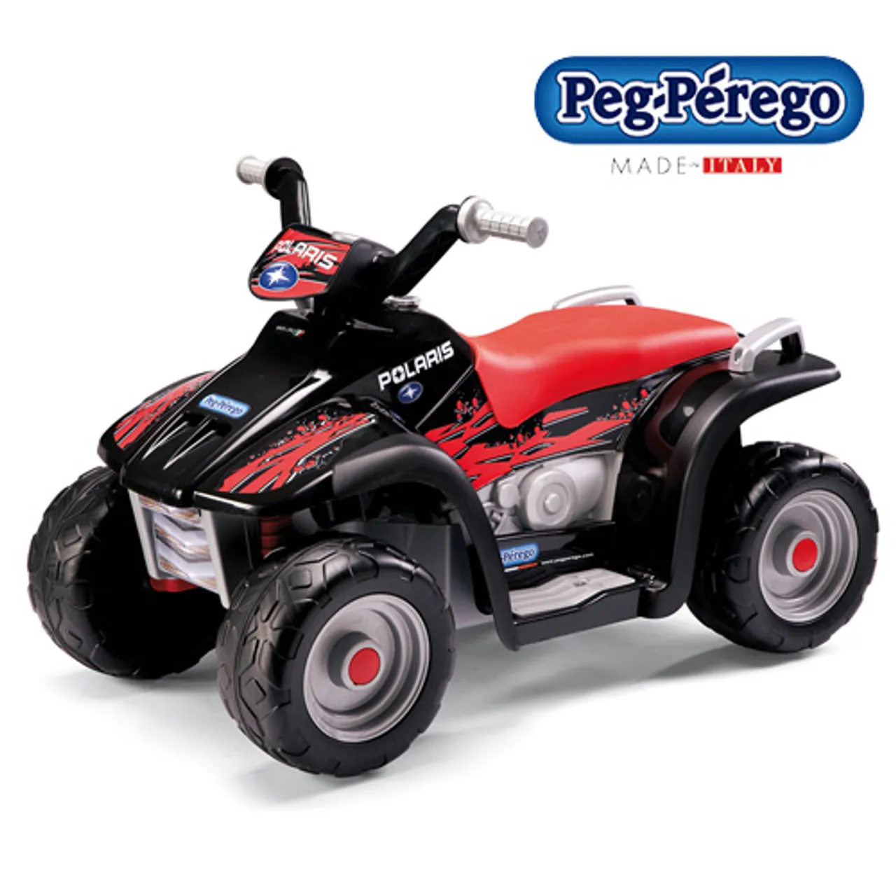 Italian Made Little Toddlers Sportsman Electric 6V Sit-on Quad