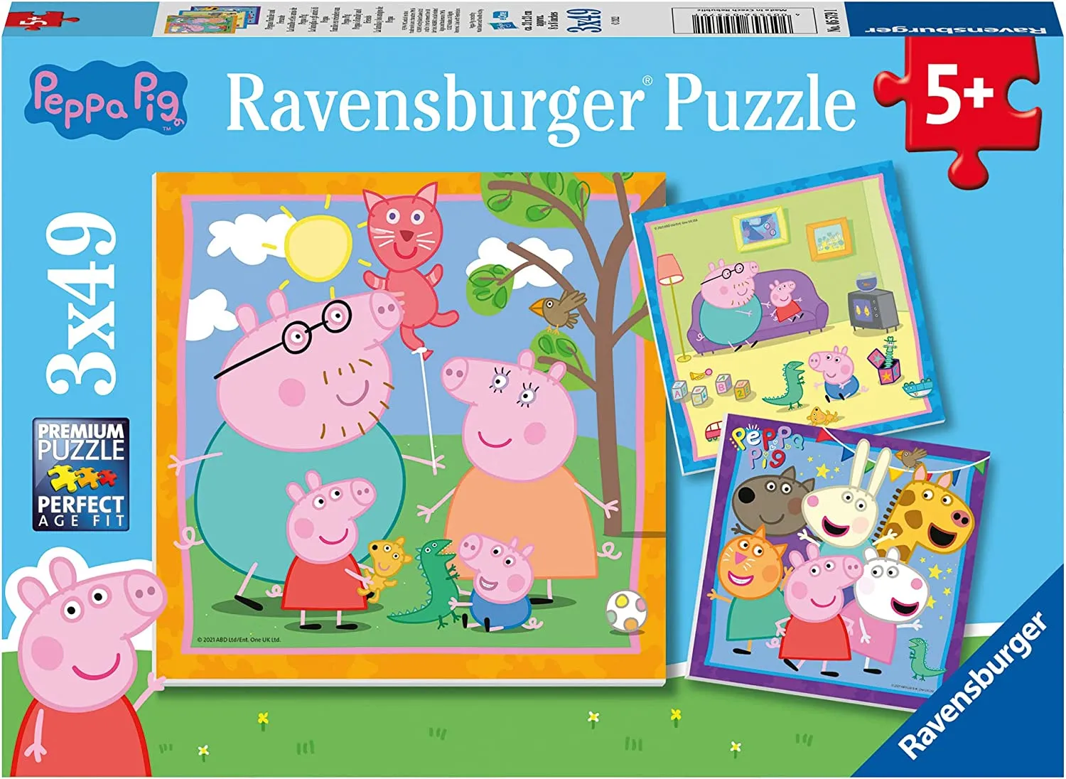 Peppa Pig 3 x 49 Piece Jigsaw Puzzle
