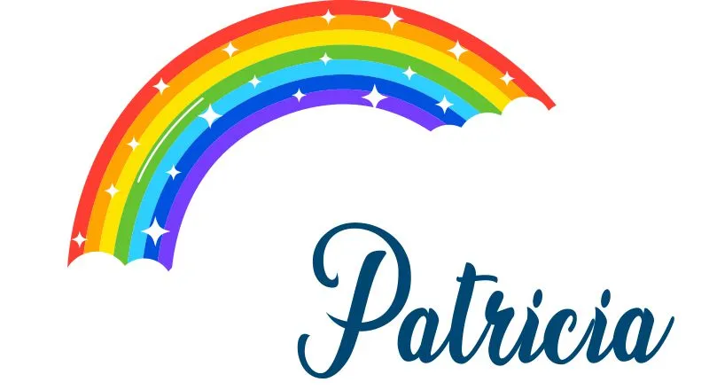 Personalised Sparkly Rainbow Wall sticker