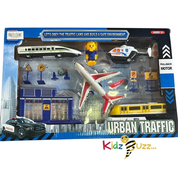 Urban Traffic Play Set Toy For Kids