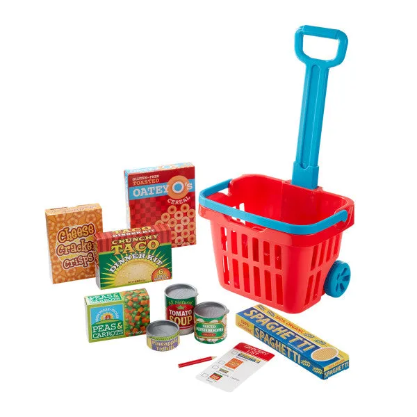 Play Kitchen - Fill & Roll Grocery Basket Play Set