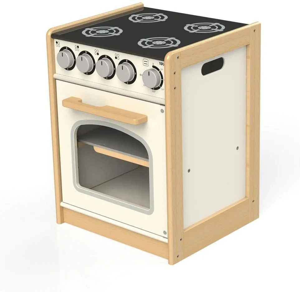 Play Kitchen Natural Wooden Education Cooker