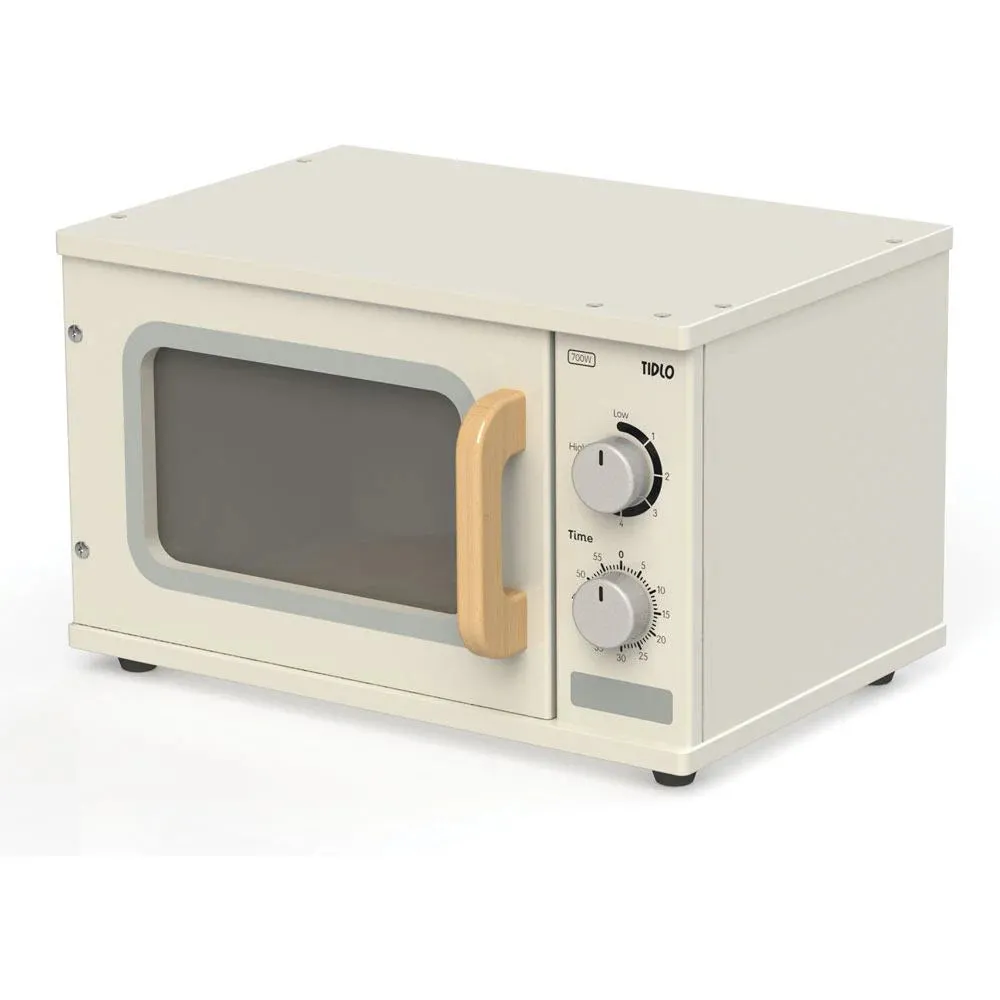 Play Kitchen Natural Wooden Education Microwave